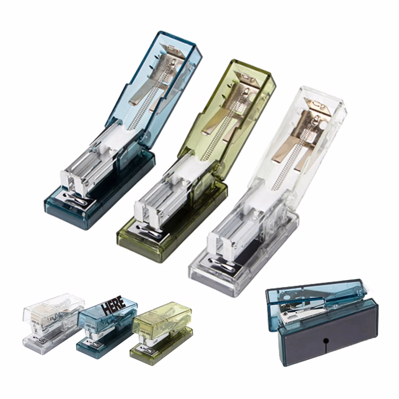 Small Handheld Transparent Stapler With Staples