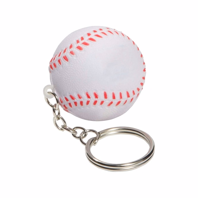 Stress Baseball Key Ring