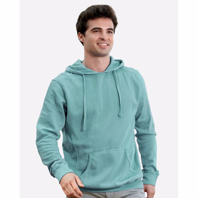 Unisex Pigment-Dyed Fleece Hooded Sweatshirt - 8730