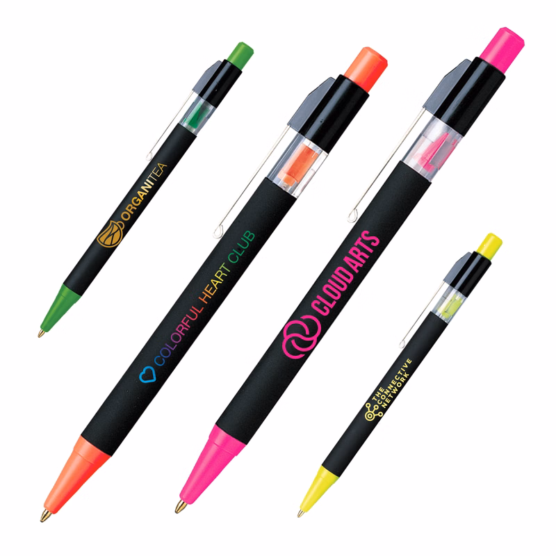 Neon Click-Action Pen