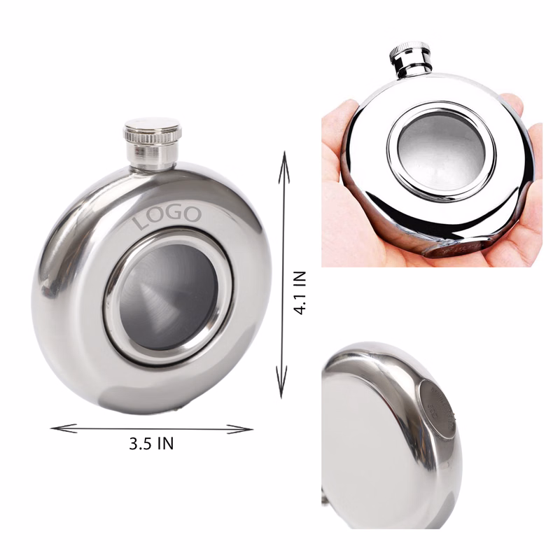 MOQ 10 PCS Convenient 5oz Stainless Steel Hip Flask