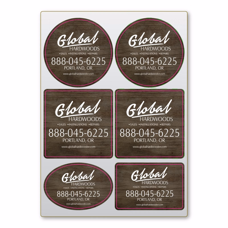 Repositionable Decal Sticker Sheet 5" x 7" - 4 Mil