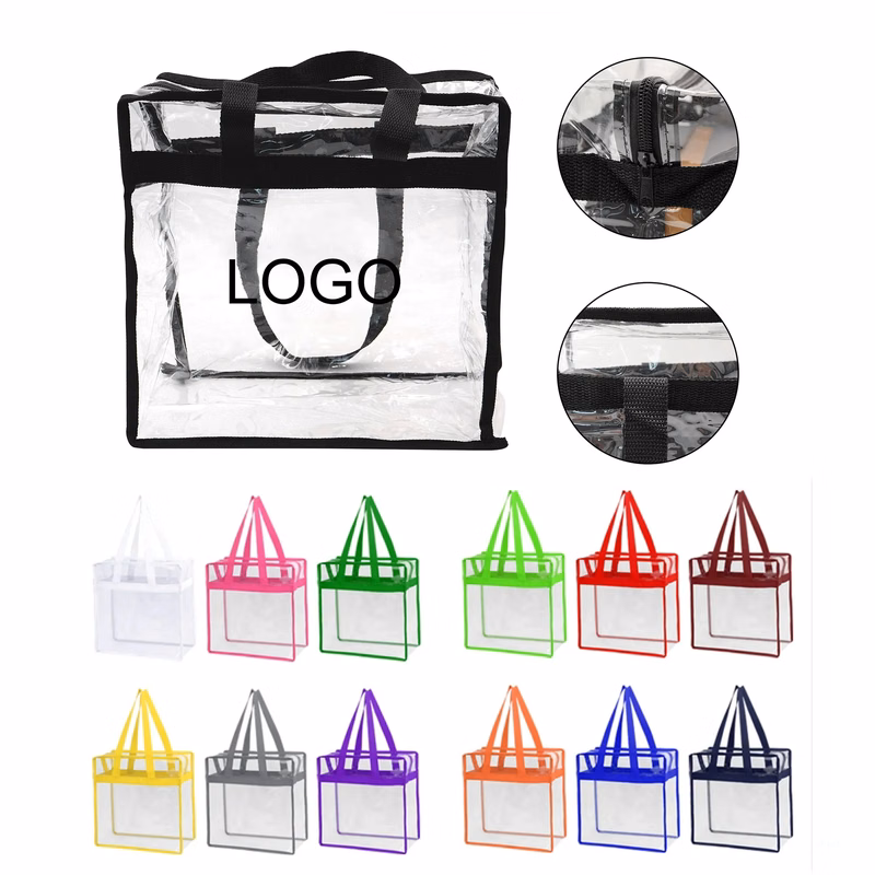 PVC Clear Tote Bag With Zipper