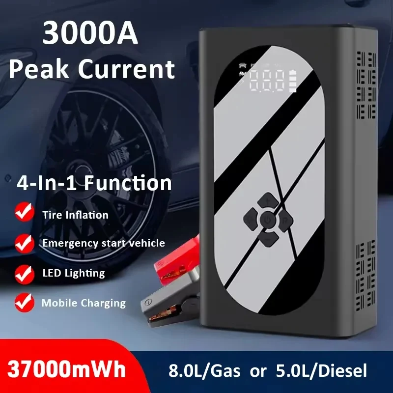 3000A 150PSI Jump Starter with Air Compressor 1
