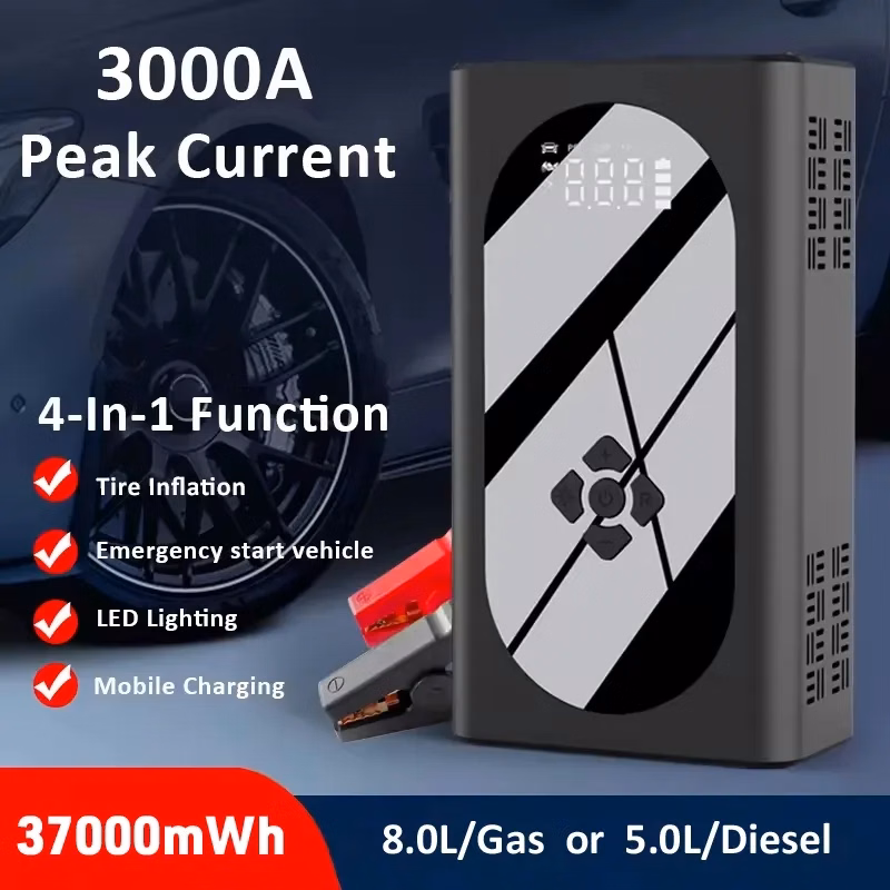 3000A 150PSI Jump Starter with Air Compressor