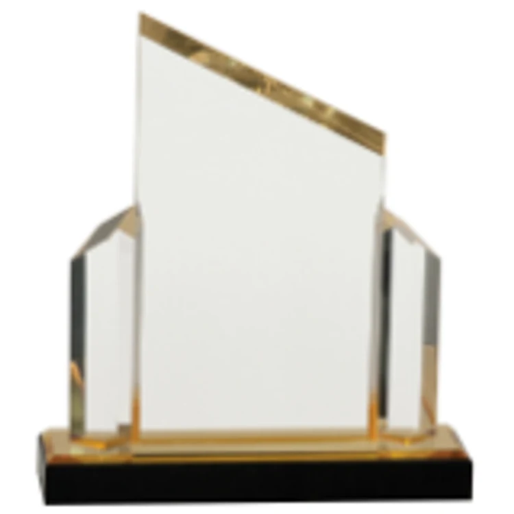 7" x 8" Gold Beveled Post Impress Acrylic Award 1