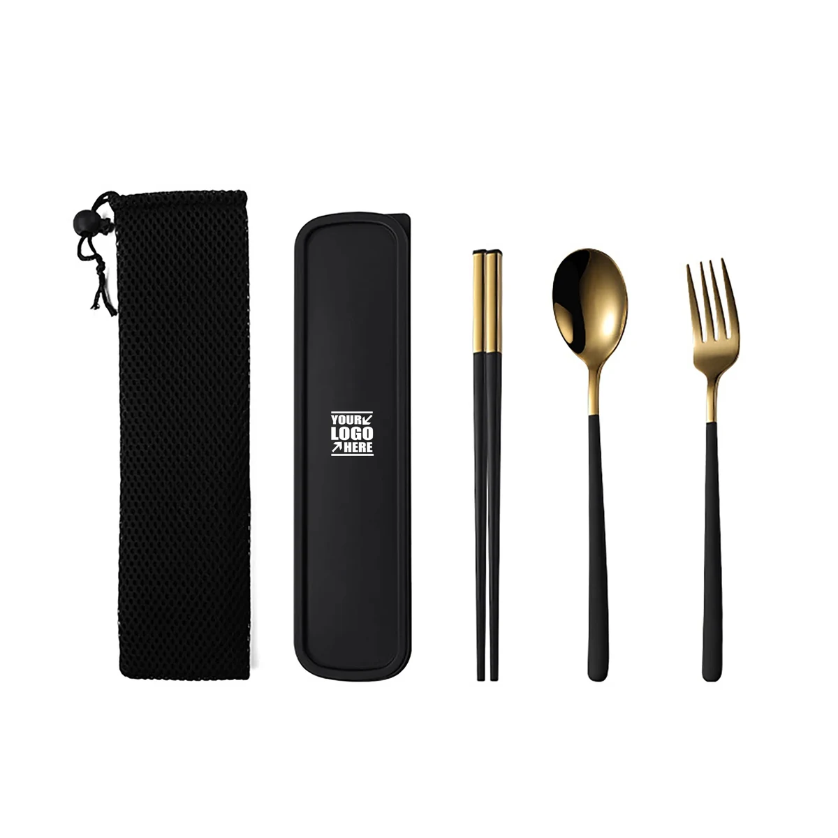 Stainless Steel Portable Cutlery Set Reusable Flatware 1