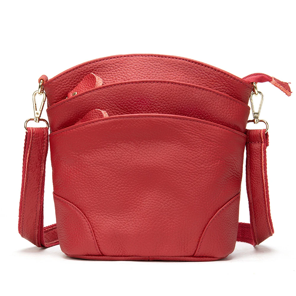 Crossbody Bag PU Leather Multi Pocket Shoulder Purse 1