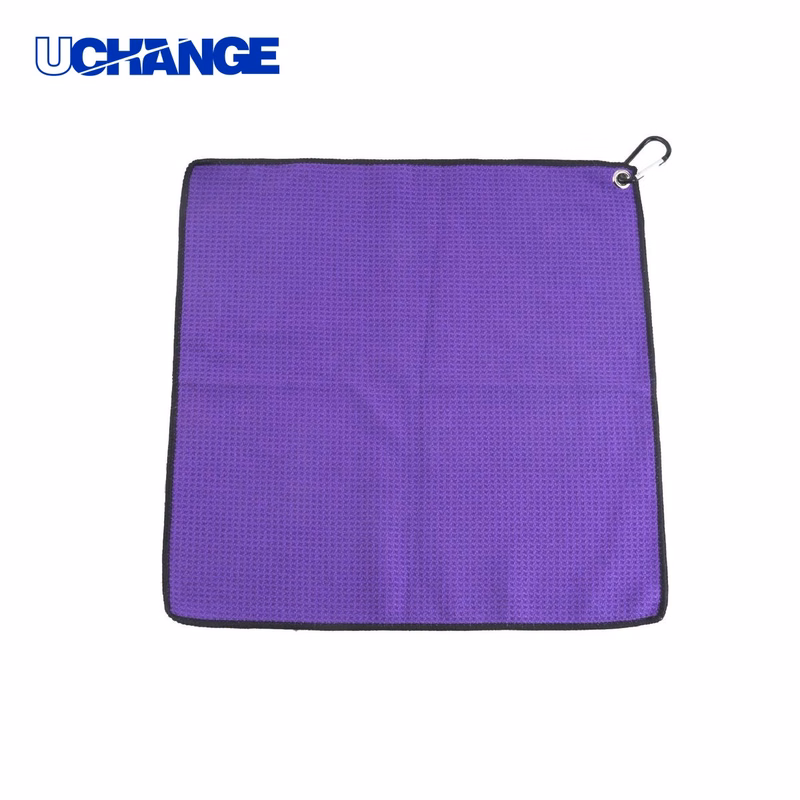 Microfiber Waffle Golf Towel with Grommet