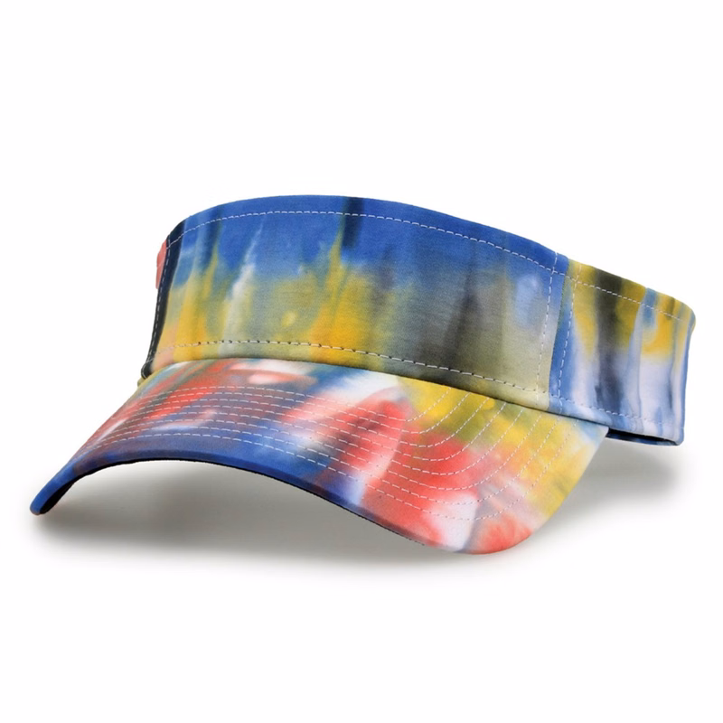 Relaxed Tie Dye Trucker Mesh Visor with Velcro Closure
