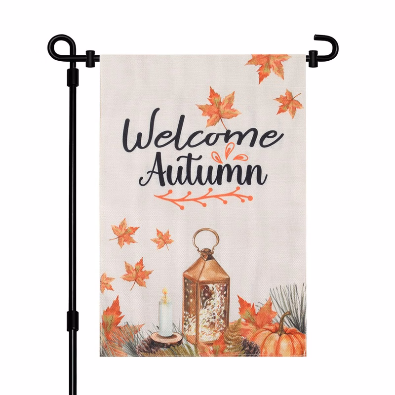 12"×18" Custom Welcome Linen Double Sided Garden Flag