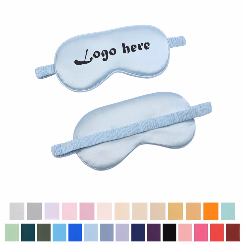 Satin Sleep Eye Mask With Custom Silk Screen Print