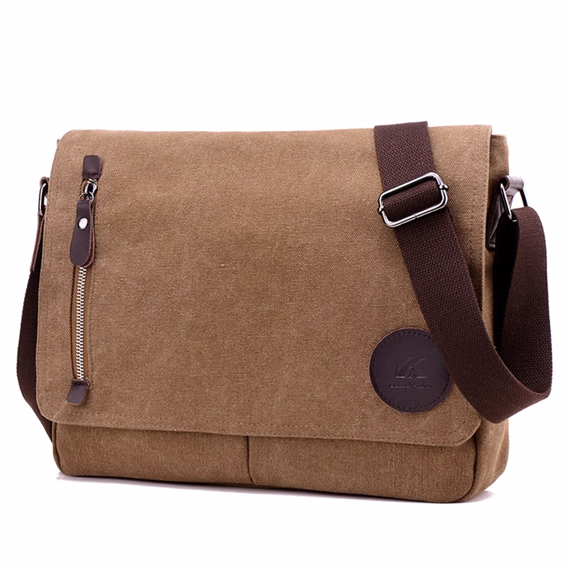 Canvas Messenger Briefcase for Men