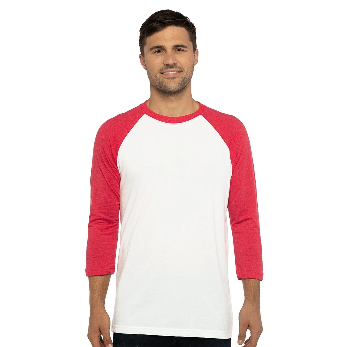 Unisex CVC Three-Quarter Sleeve Raglan Tee - 6251 1
