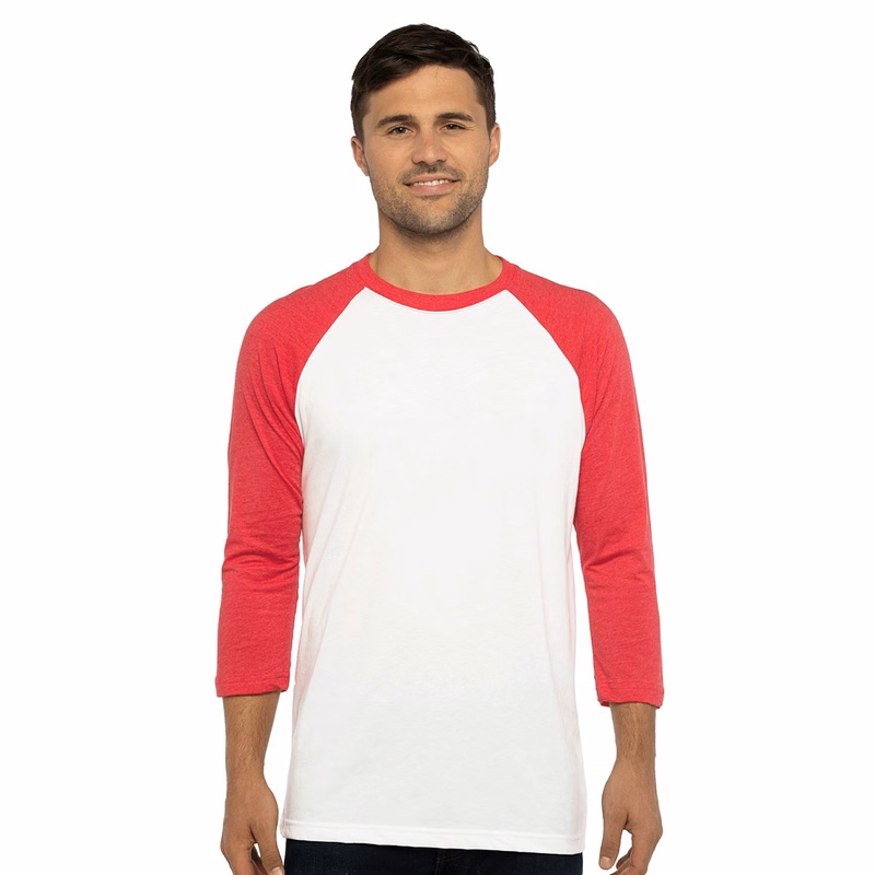 Unisex CVC Three-Quarter Sleeve Raglan Tee - 6251