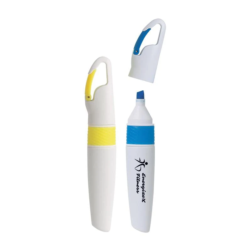 Mini Highlighter with Carabiner Clip 1