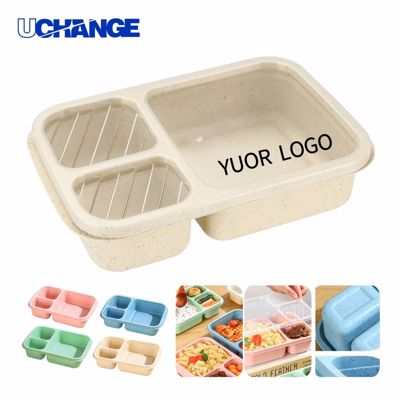 Leak Resistant Lunch Box Organizer with Three Sections
