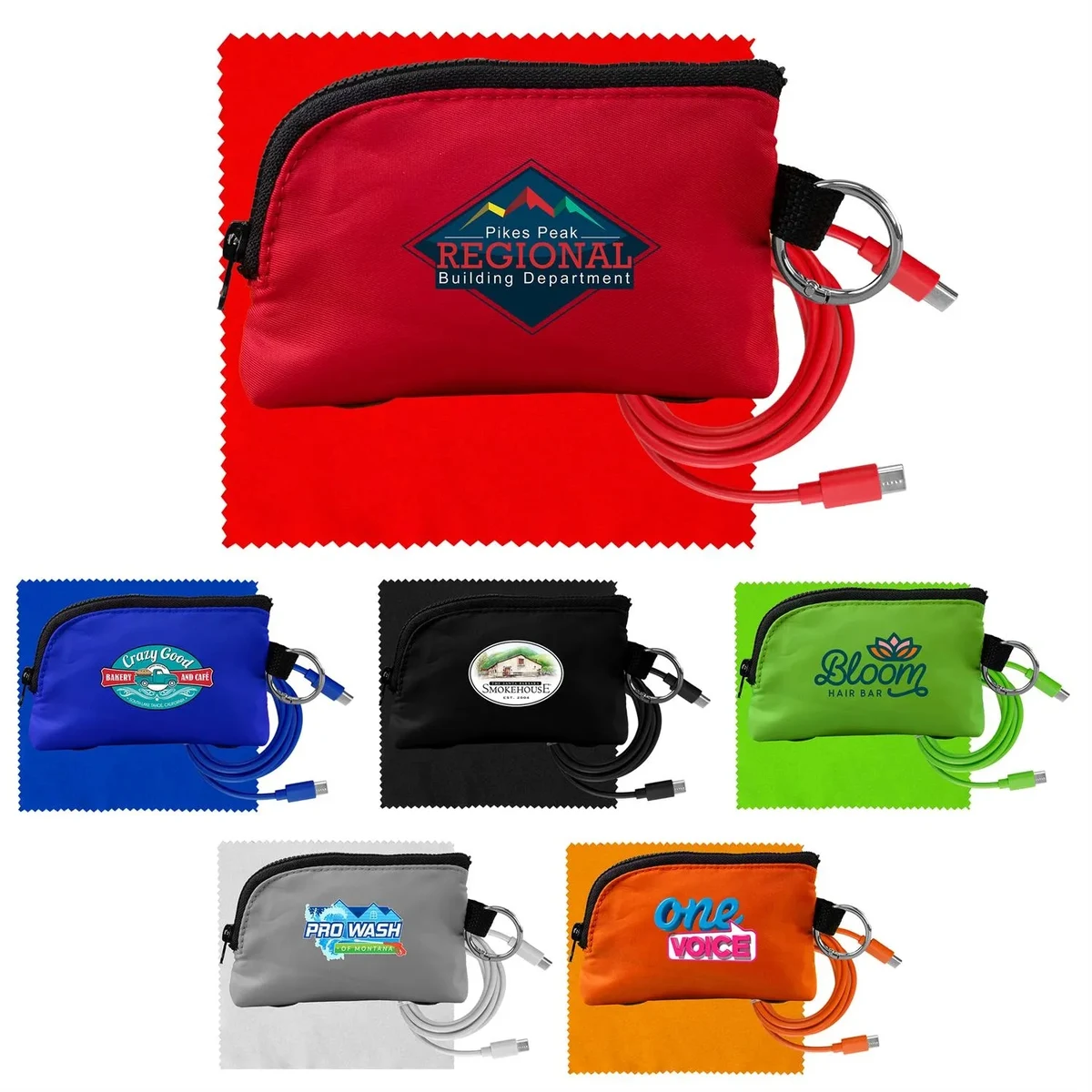 Zip Around C to C Cable & Cloth Set 1