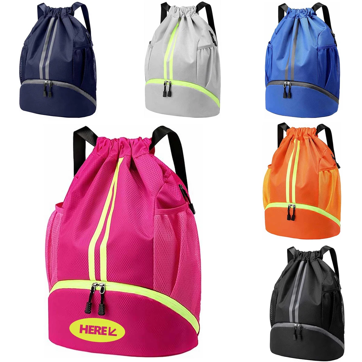 Drawstring Backpack Waterproof Soccer Bag 1