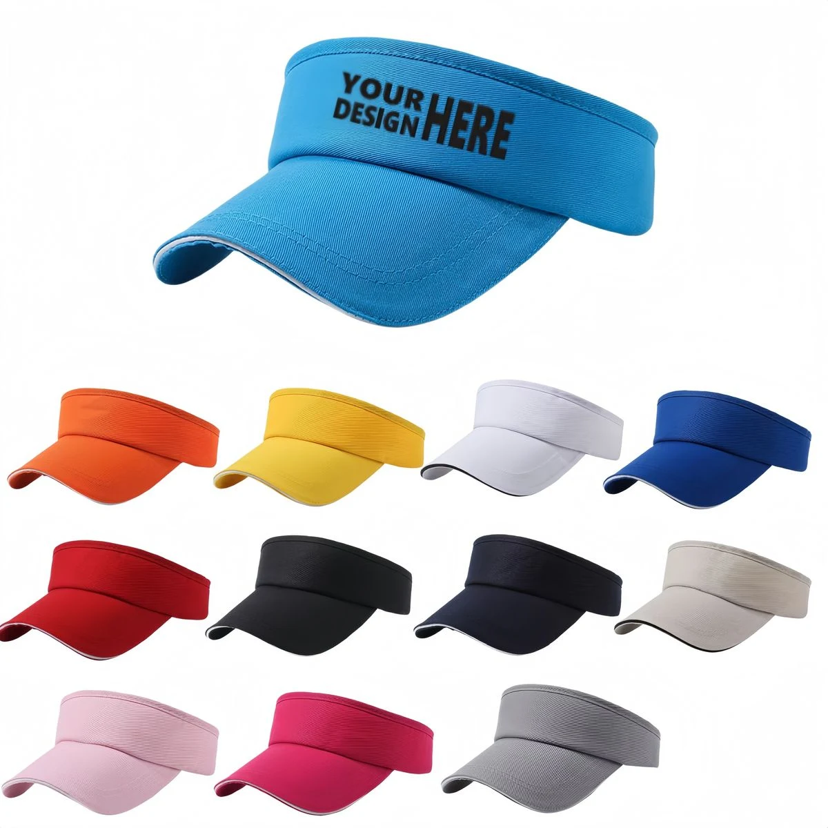 Adjustable Empty Top Sun Cap 1