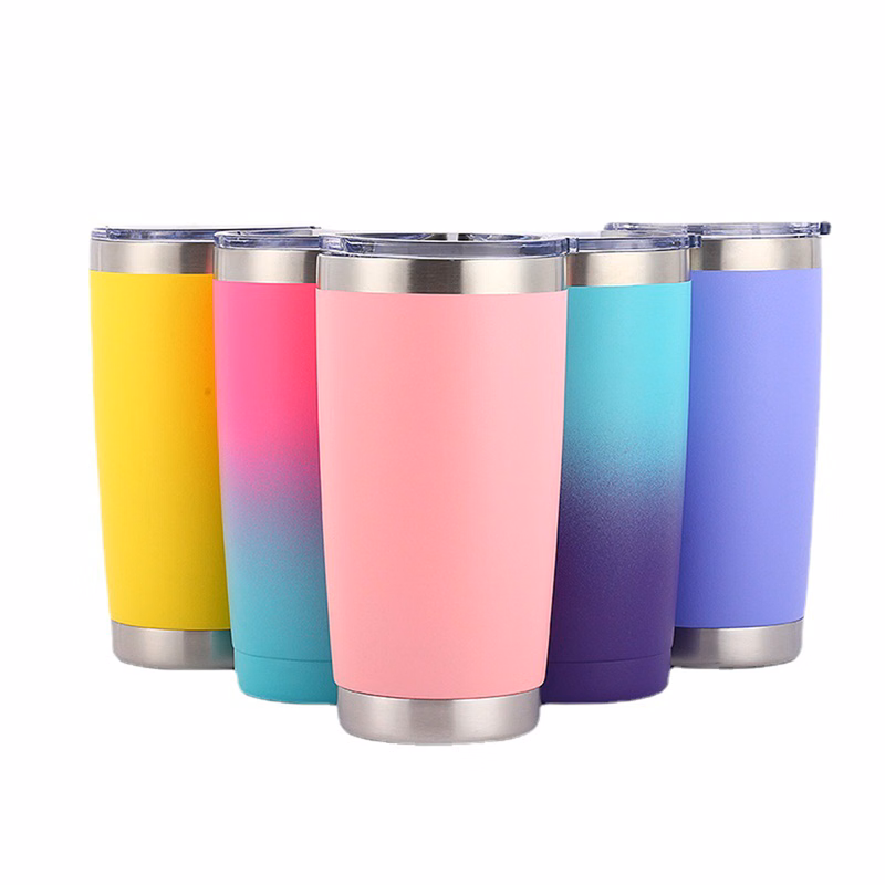 Colorful 20Oz Stainless Steel Tumbler With Lid