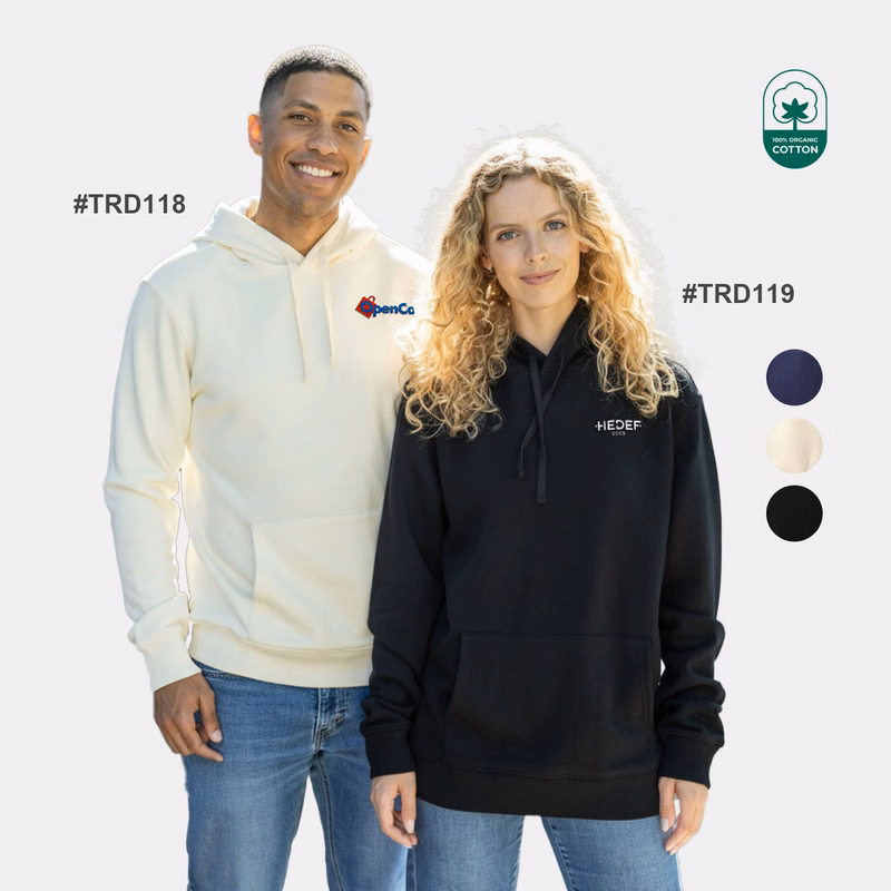 TERRA THREAD® - Men's Organic Pullover Hoodie Sustainable GOTS & Fair Trade Certified