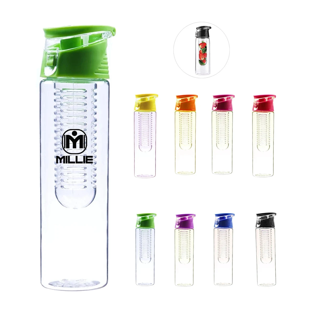 800ML Fruit Fuzer Infusing Infuser Water Bottle 1
