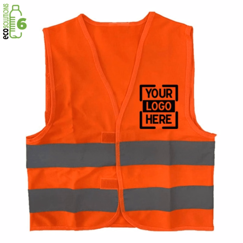 Kids rPET Class 2 Knitted Reflective Safety Loop & Hook Vest