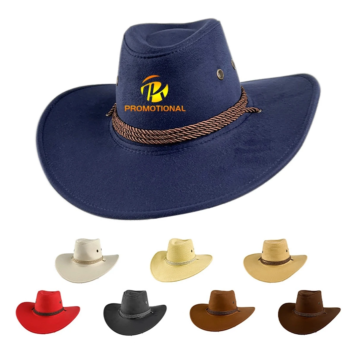 Felt Leather Suede Travel Cowboy Hat 1