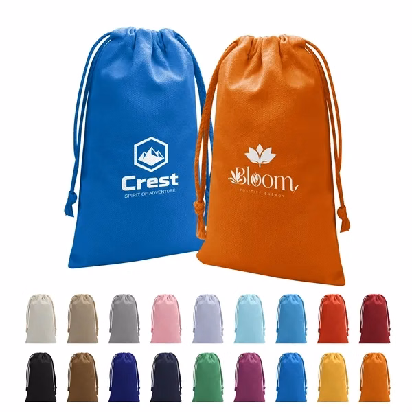 Custom 10 oz Canvas Drawstring Bag — Reusable Trade Show & Corporate Gift
