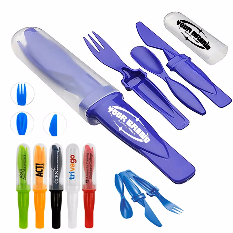 Portable Cutlery Plastic Knife Spoon & Fork Set