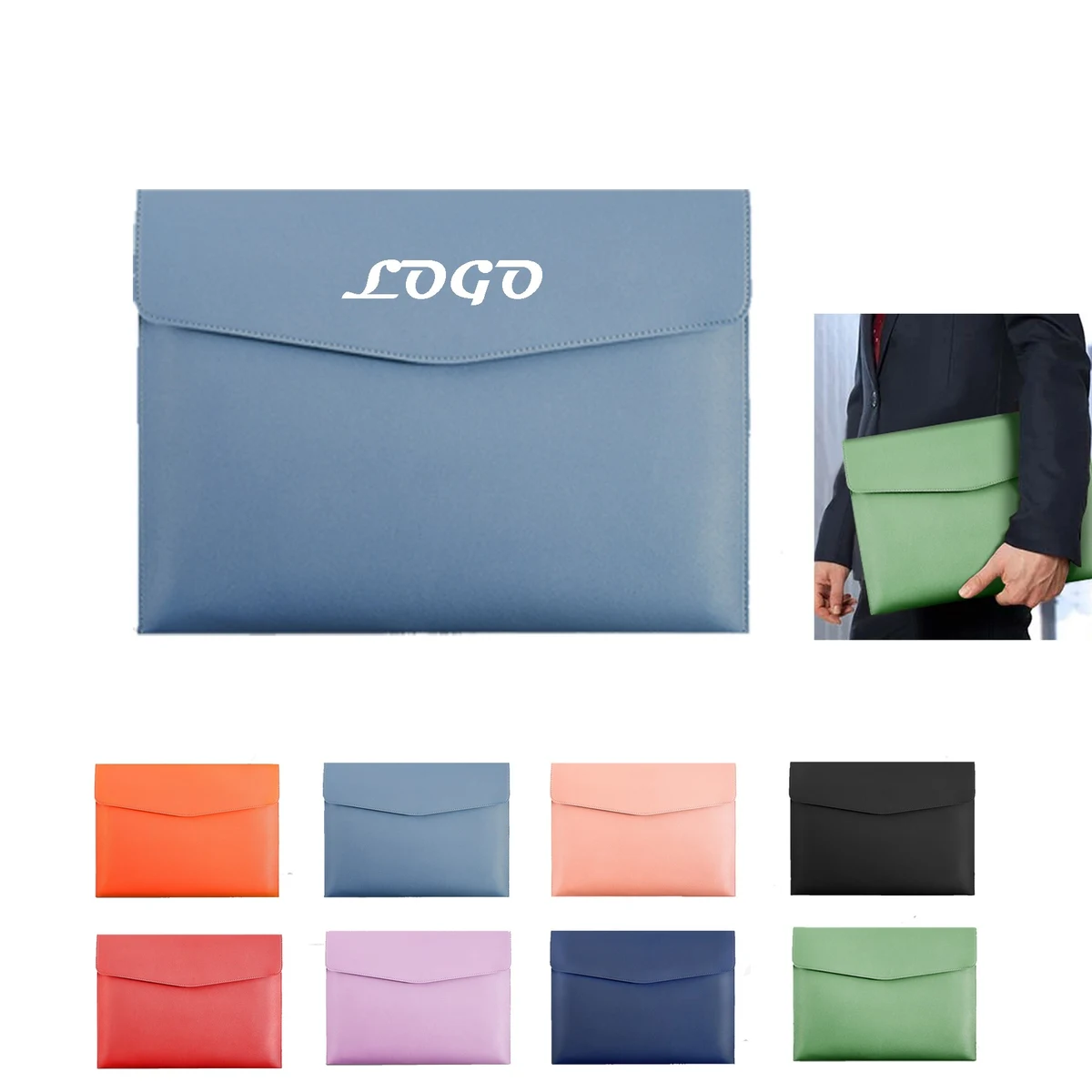 Pu Leather A4 File Folder Document Bag 1