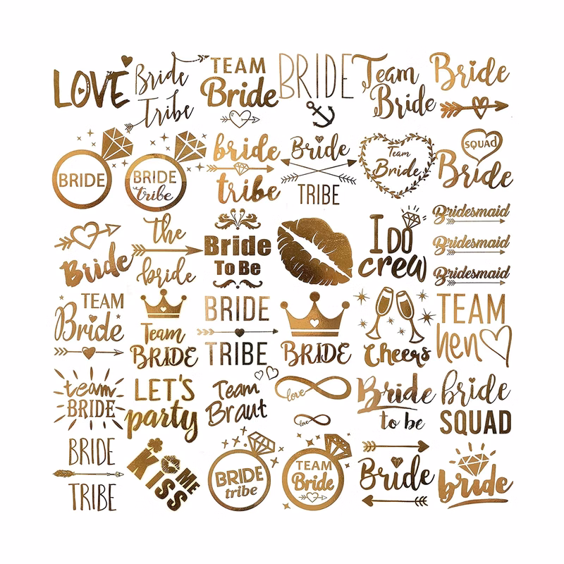 MOQ100 Custom Tattoo Face Stickers