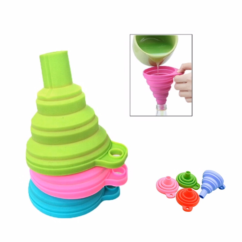 Silicone Collapsible Funnel for Kitchen Liquid Transfer