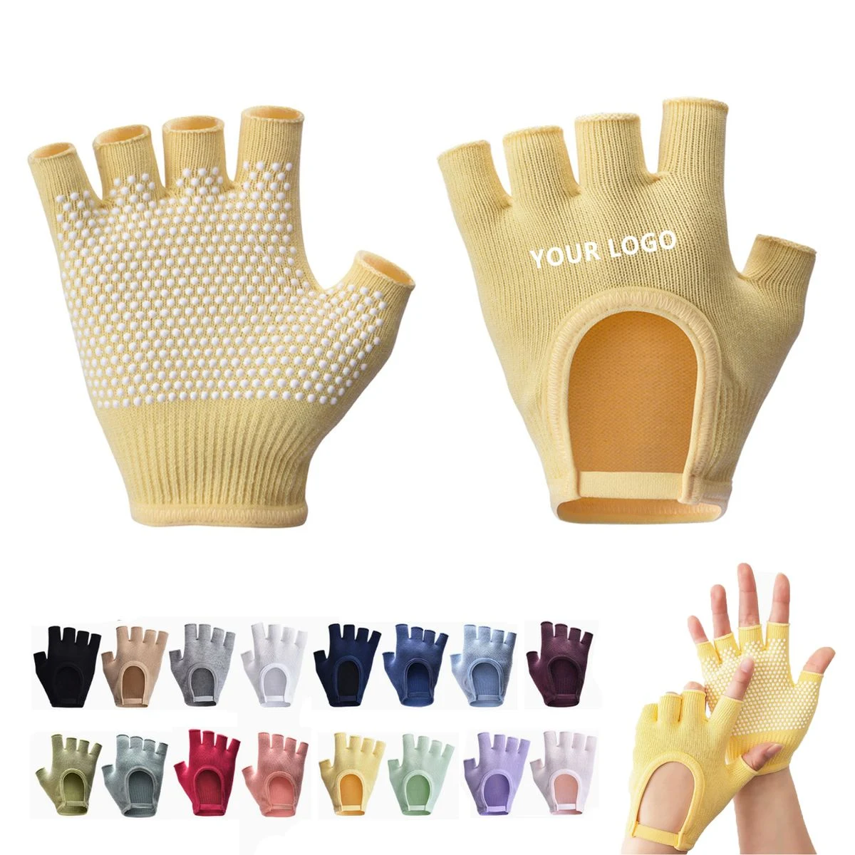 Non Slip Fingerless Sports Gloves 1