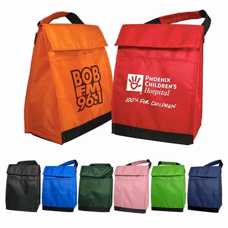 Polyester Insulated Lunch Bags with Handle & Pocket