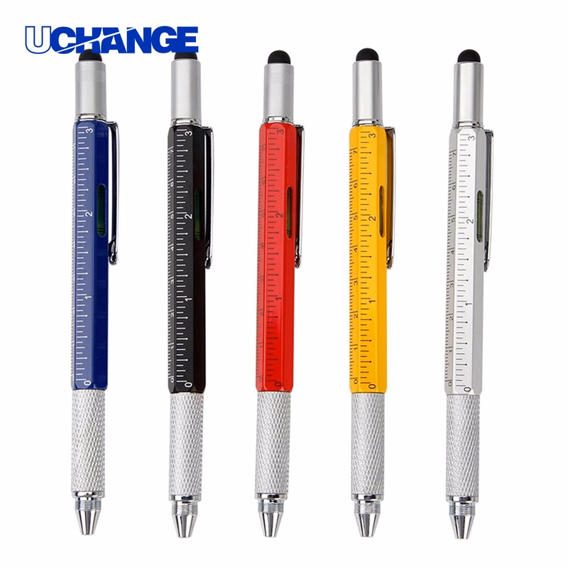 6 in 1 Multifunction Tool Ballpoint Pen for Writing