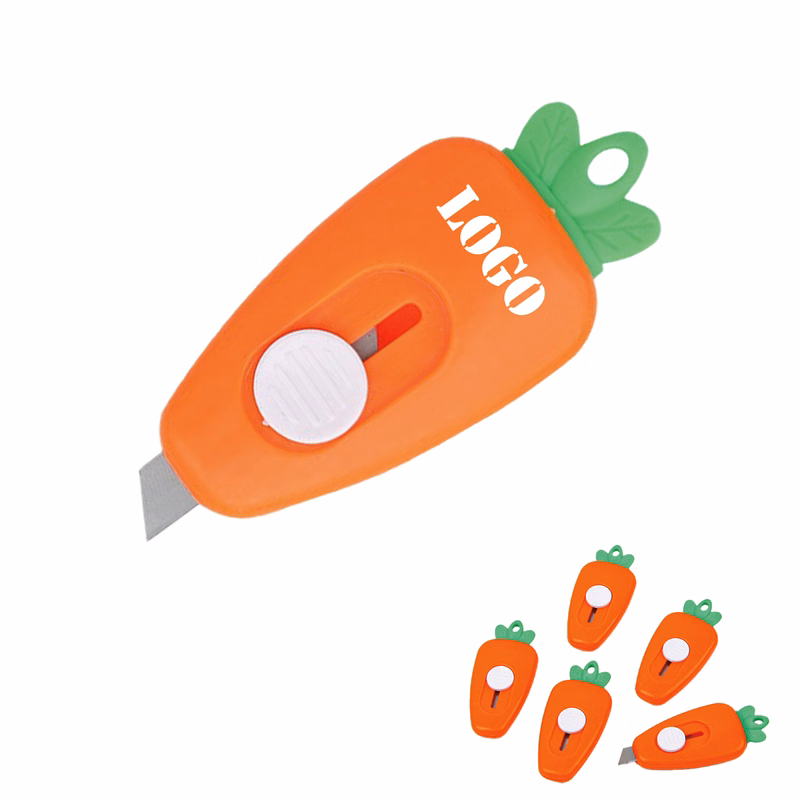 Carrot-Shaped Paper Cutter Box Knife