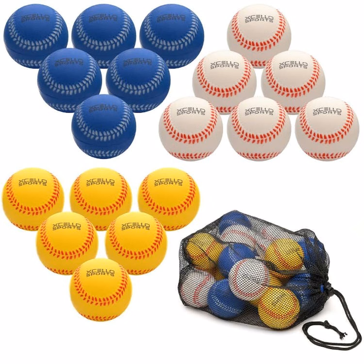 Foam Baseballs - Assorted Colors 9"