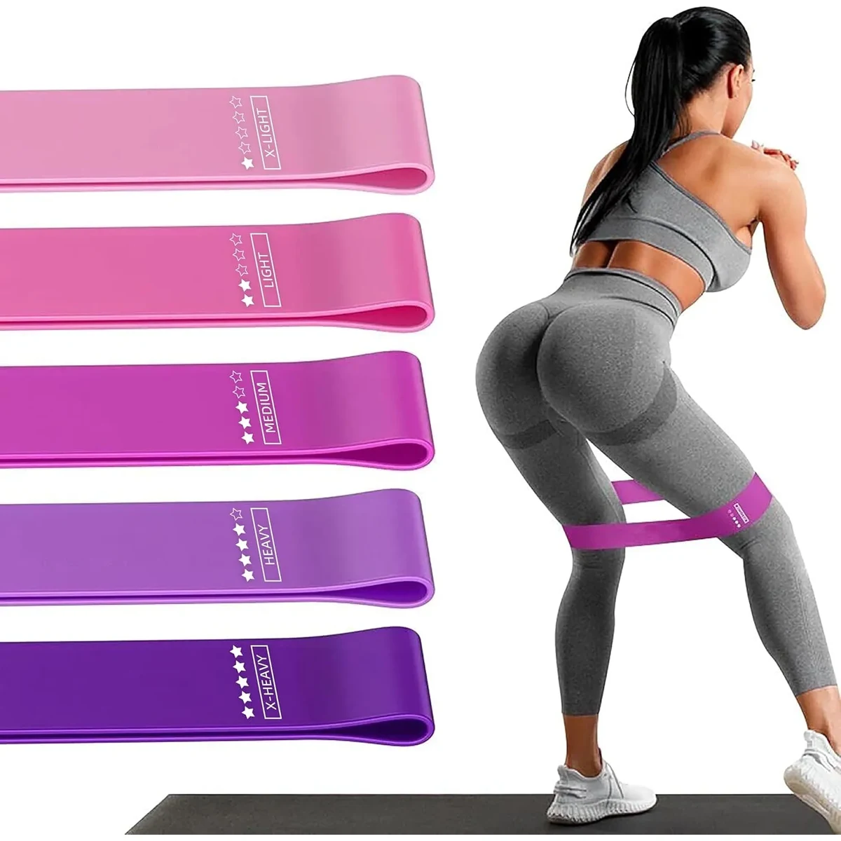 5pcs Yoga Resistance Band Set 1