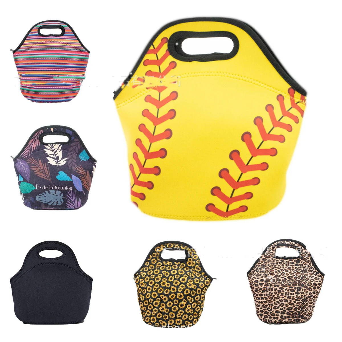 Easy Carry Zippered Neoprene Lunch Bag 1