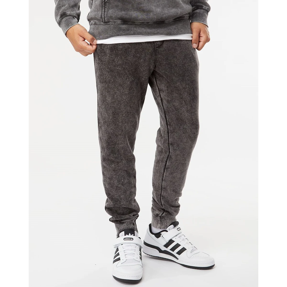 Unisex Mineral Wash Fleece Sweatpants - PRM50PTMW 1