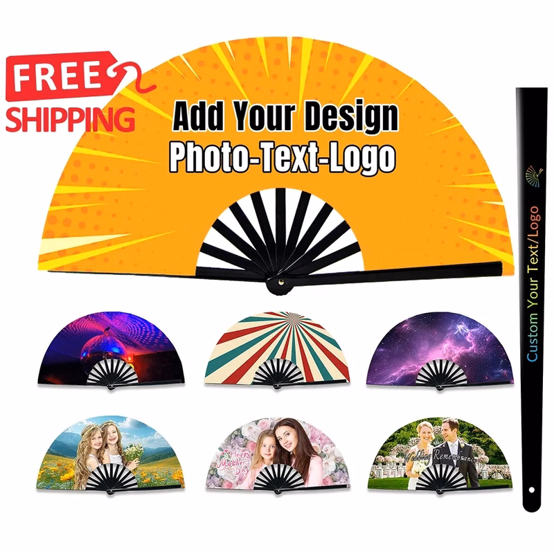 Personalized Boot On The Ground Folding Fan For Line Dancing