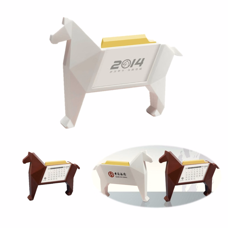 Horse Shape Design Desktop Calendar Plastic