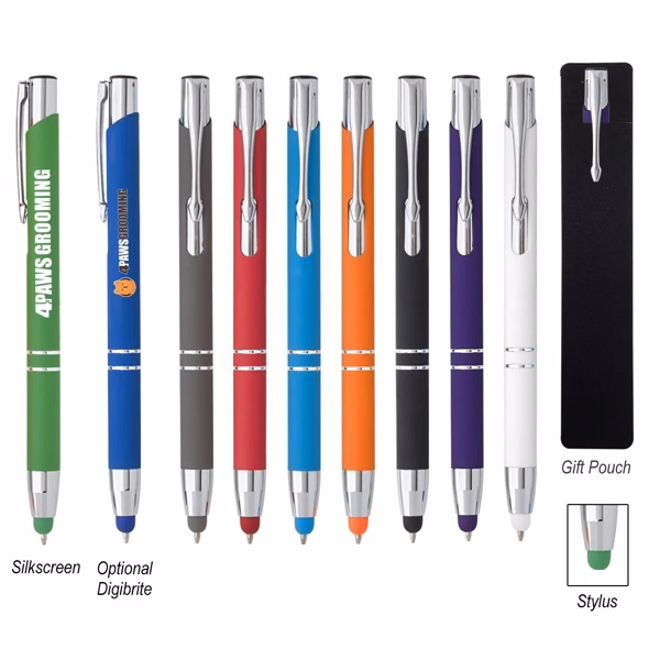Custom 5.5 inch Aluminum Stylus Pen — Dual-Function Touchscreen Writing Tool