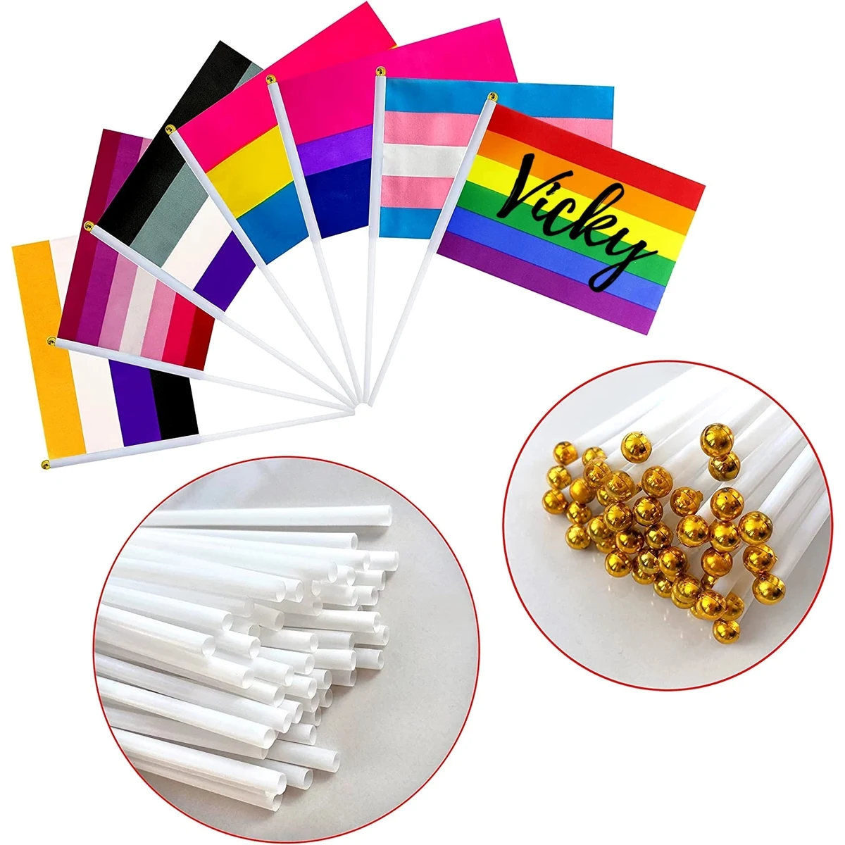 Rainbow Pride Flag Bunting Decorations 1