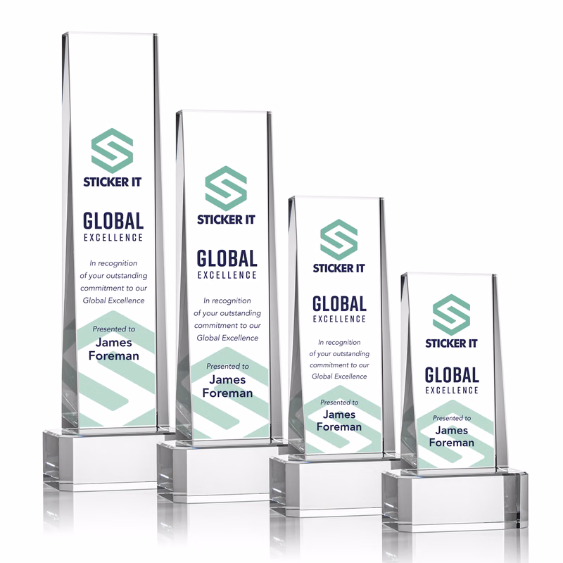 Milnerton VividPrint™ Award on Base - Clear