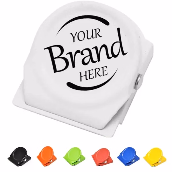 Custom Metal Magnetic Clip With Anti-Scratch Pads — Multi-Purpose Office Organizer