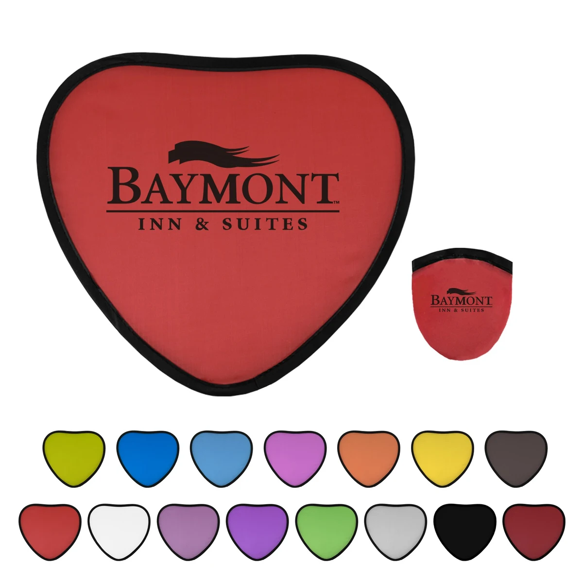 Heart Shape Folding Flying Disc with Case 1
