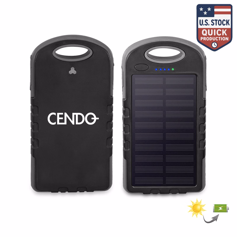Eco Friendly 8000mAh Solar Power Bank UL Certified
